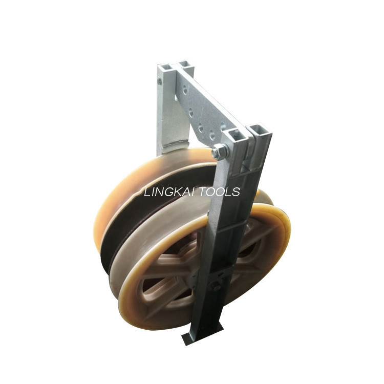 822mm 대구경 변속기 오버헤드 케이블 롤러 나일론 시브 블록 풀리(3개 바퀴 포함)