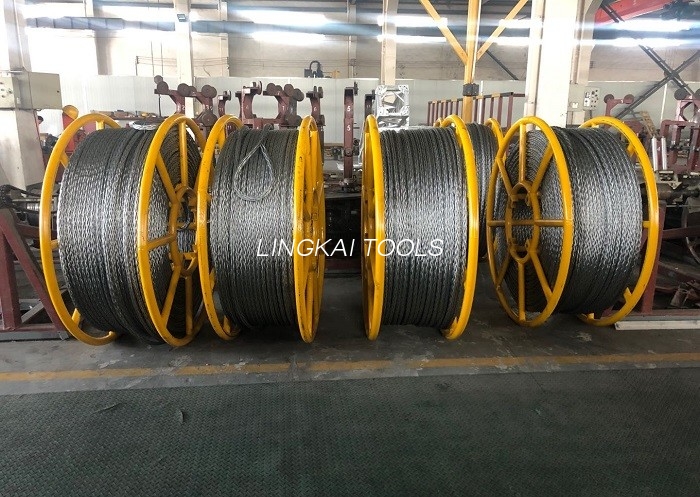 24mm 4개의 지휘자 묶기를 위한 반대로 뒤트는 땋는 철강선 밧줄